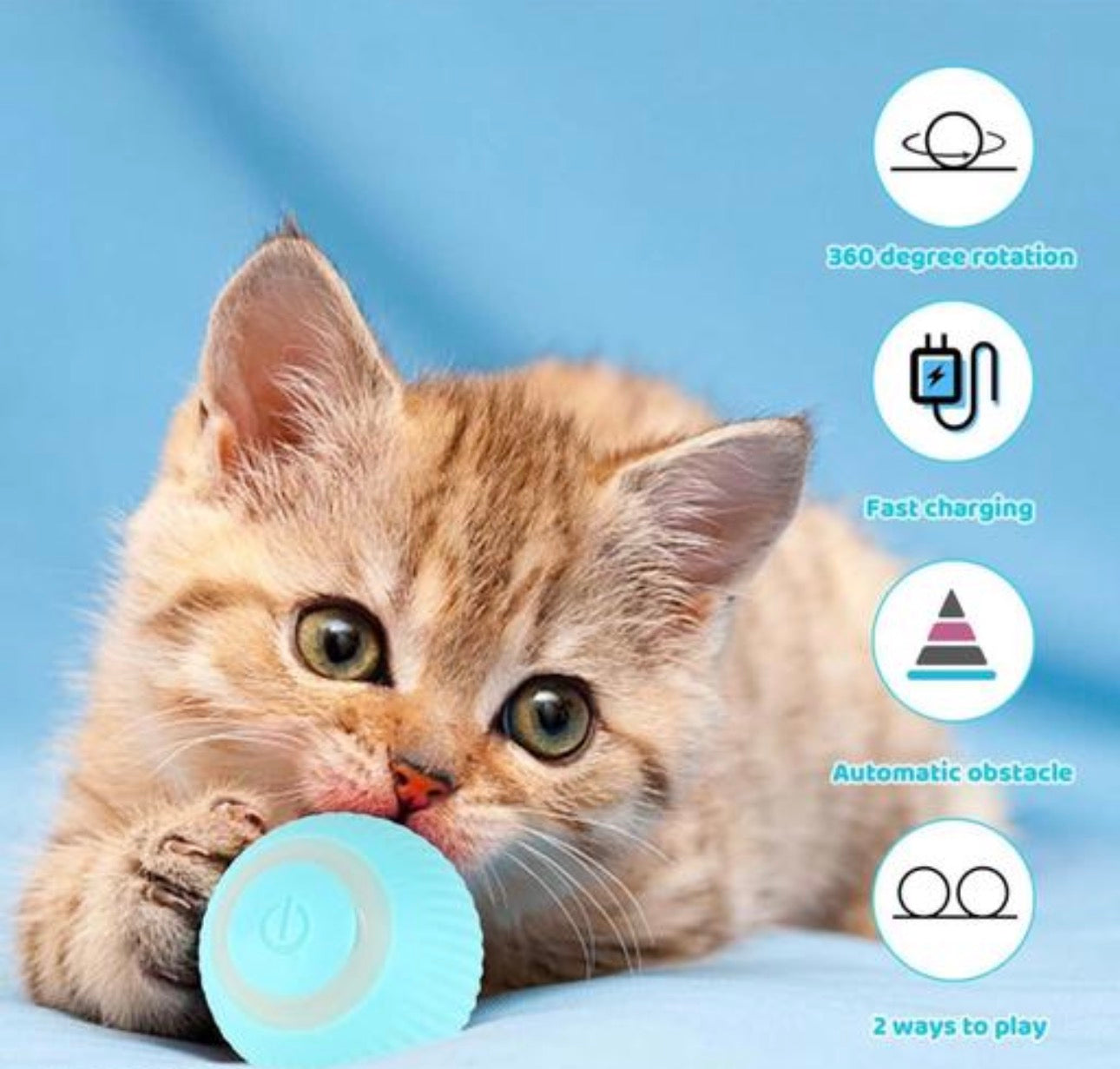 Rolling Smart Toy Ball with LED