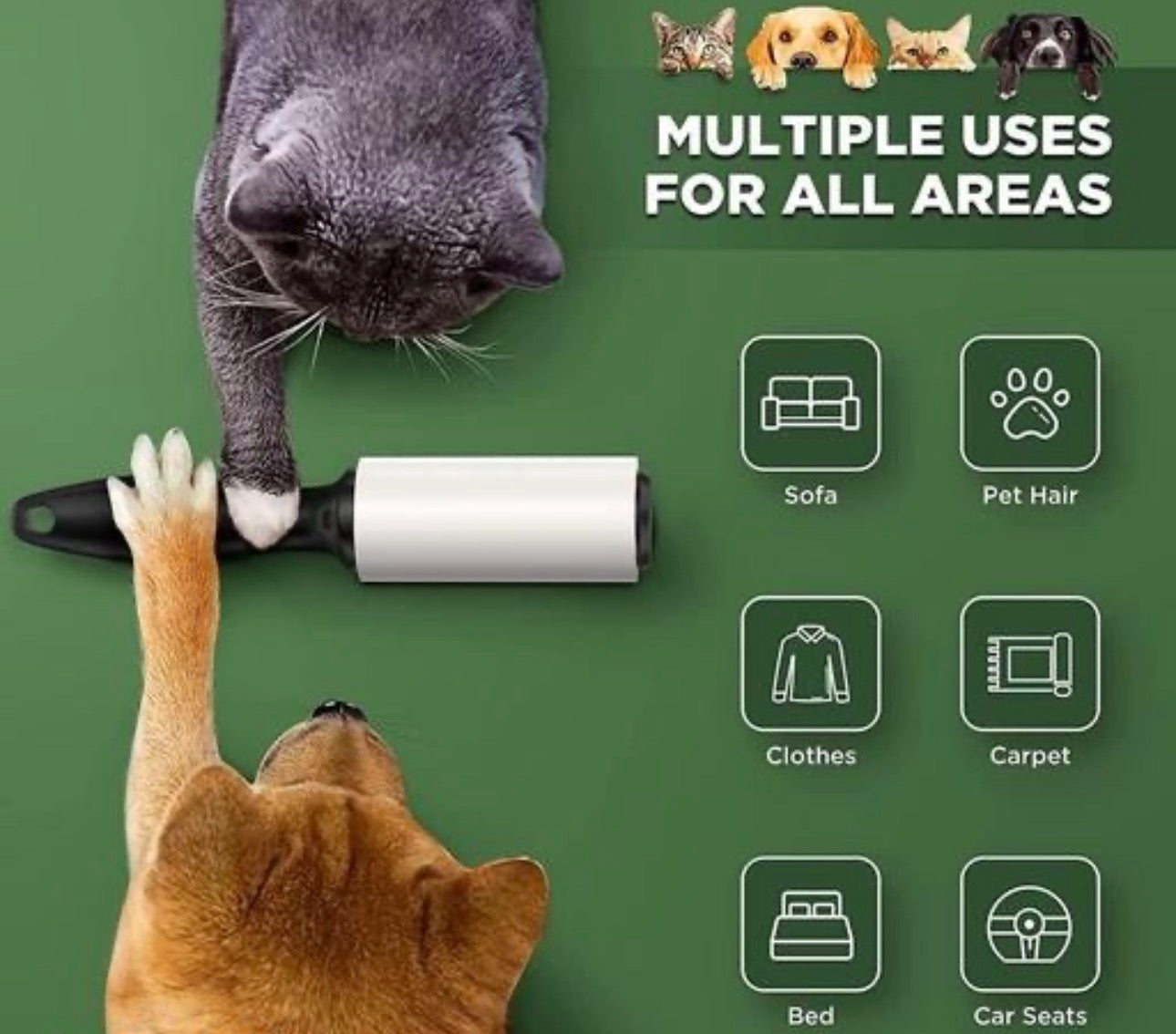 Lint Roller Set of 3 Rolls