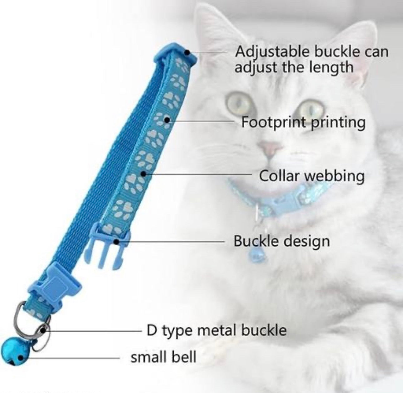 Collar with bell (Pack of 4)