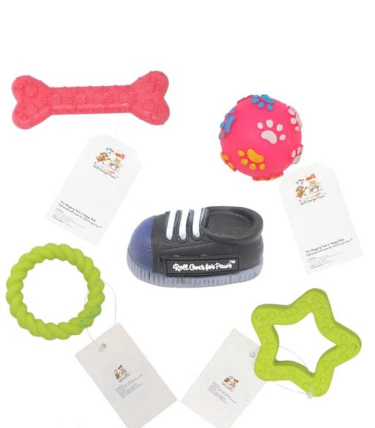 5 Assorted Dog Chew Toy
