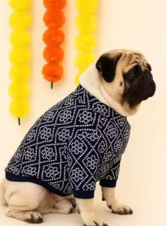 Stylish Black Print Kurta