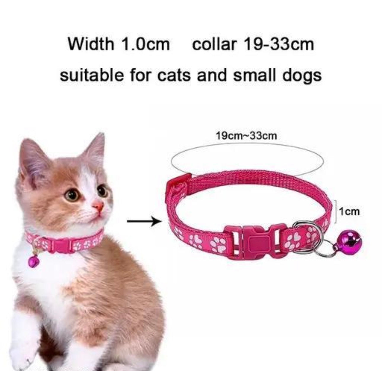 Collar with bell (Pack of 4)