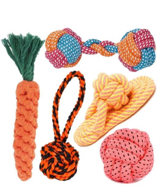 Rope Toy Combo of 5