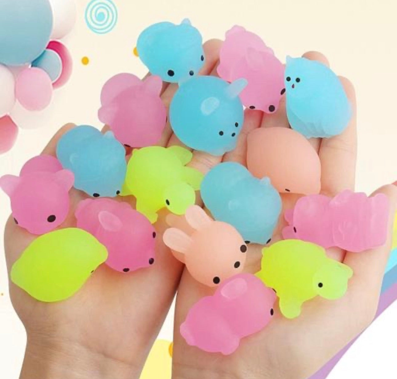 Glowing Squishy Toys (Pack of 12)