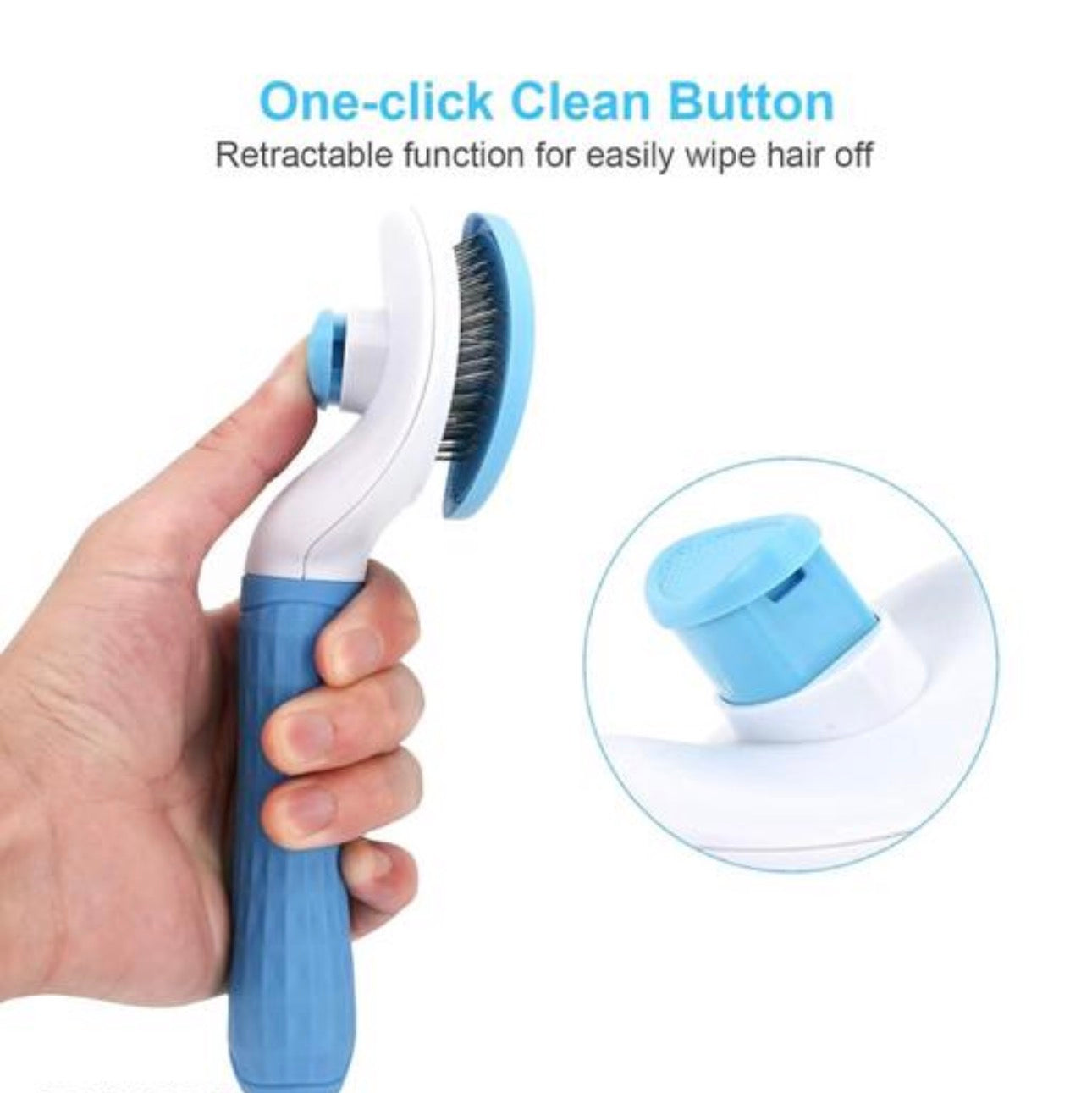 Pet Grooming Comb with Press Key