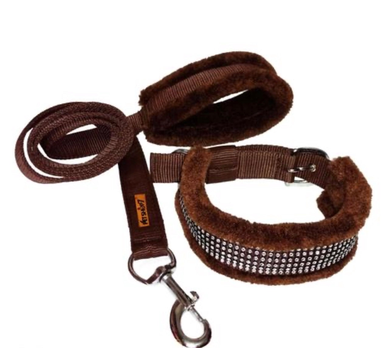 Fur Collar with Leash (12-15inch)