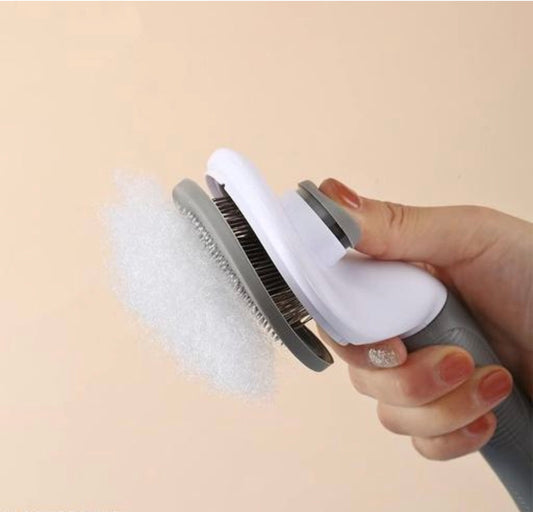 Pet Grooming Comb with Press Key